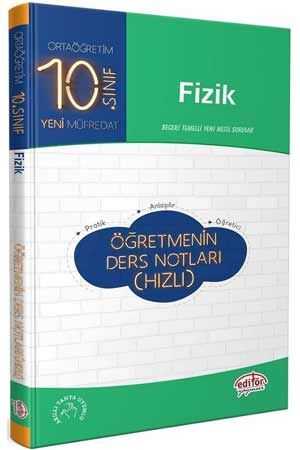 Editör 10. Sınıf Fizik Öğretmenin Hızlı Ders Notları Editör Yayınları