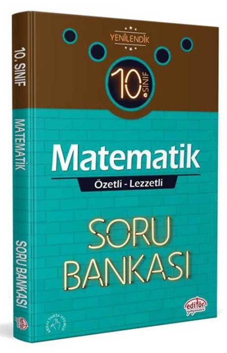 Editör 10. Sınıf Matematik Özetli Lezzetli Soru Bankası Editör Yayınları