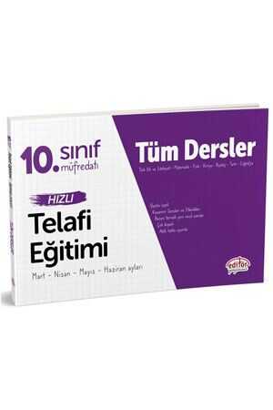 Editör 10. Sınıf Tüm Dersler Hızlı Telafi Eğitimi Editör Yayınları