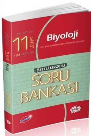 Editör 11. Sınıf Biyoloji Özetli Lezzetli Soru Bankası Editör Yayınları