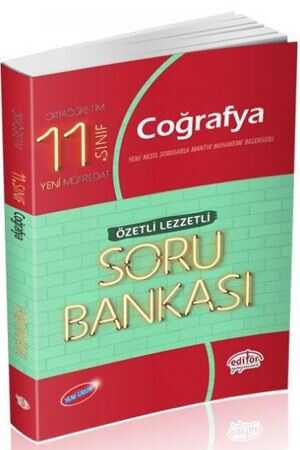 Editör 11. Sınıf Coğrafya Özetli Lezzetli Soru Bankası Editör Yayınları