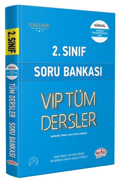 Editör 2. Sınıf VIP Tüm Dersler Etkinliklerle Soru Bankası Editör Yayınları