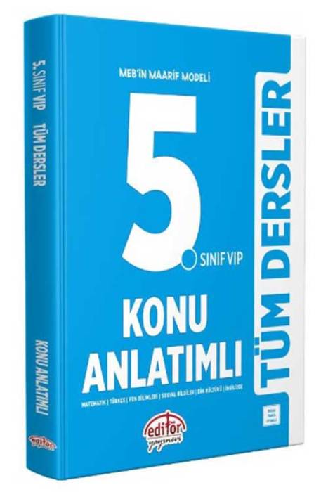 5. Sınıf VIP Tüm Dersler Konu Anlatımlı Editör Yayınevi