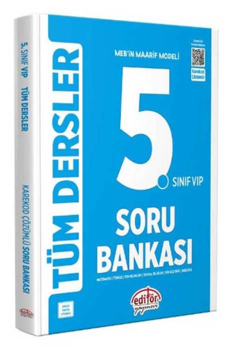 5. Sınıf VIP Tüm Dersler Soru Bankası Editör Yayınları