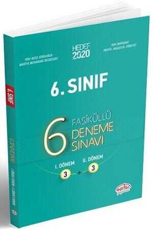 Editör 6. Sınıf 3+3 Deneme Sınavı Editör Yayınevi