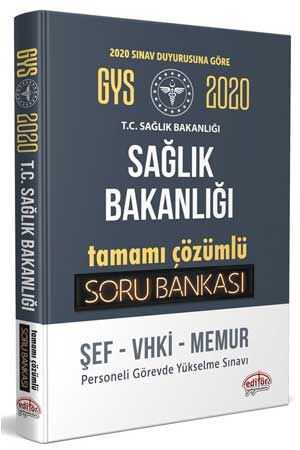 Editör GYS Sağlık Bakanlığı ve Bağlı Kuruluşları Tamamı Çözümlü Soru Bankası Editör Yayınları