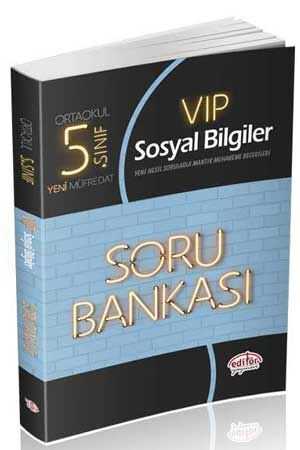 Editör 5. Sınıf Vip Sosyal Bilgiler Soru Bankası Editör Yayınları