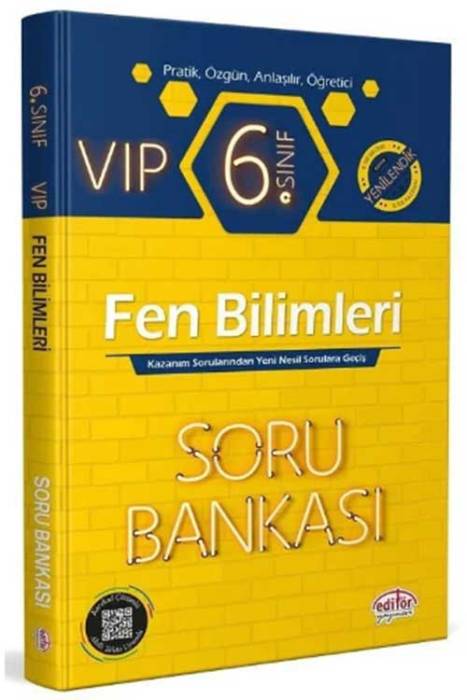 6. Sınıf Fen Bilimleri VİP Soru Bankası Editör Yayınevi