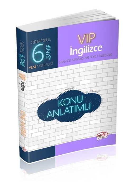 Editör 6. Sınıf VIP İngilizce Konu Anlatımlı Editör Yayınevi