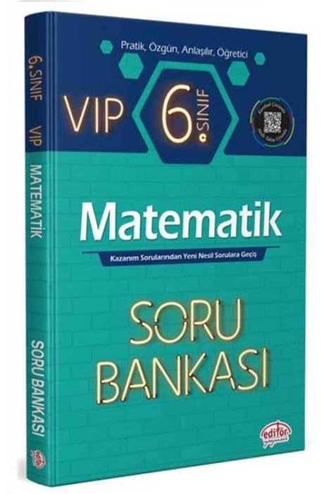 6. Sınıf VIP Matematik Soru Bankası Editör Yayınevi