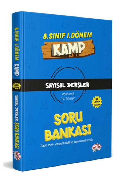 Editör 8. Sınıf 1. Dönem Kamp Sayısal Soru Bankası Editör Yayınları