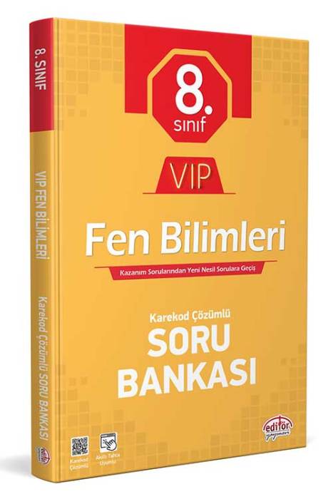 8. Sınıf VIP Fen Bilimleri Soru Bankası Editör Yayınları