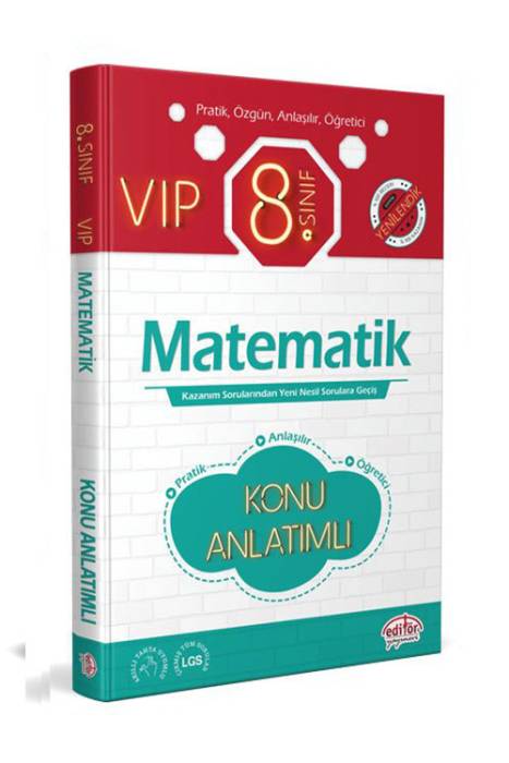 Editör 8. Sınıf VIP Matematik Konu Anlatımı Editör Yayınları