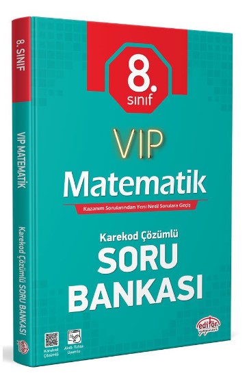 8. Sınıf VIP Matematik Soru Bankası Editör Yayınları