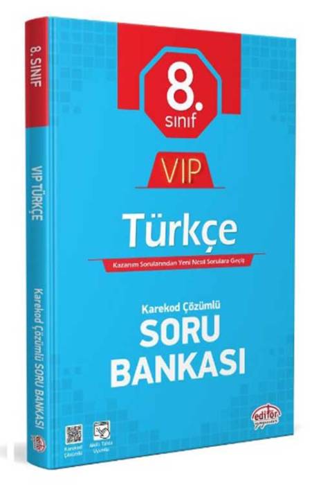 Editör 8. Sınıf VIP Türkçe Soru Bankası Editör Yayınları