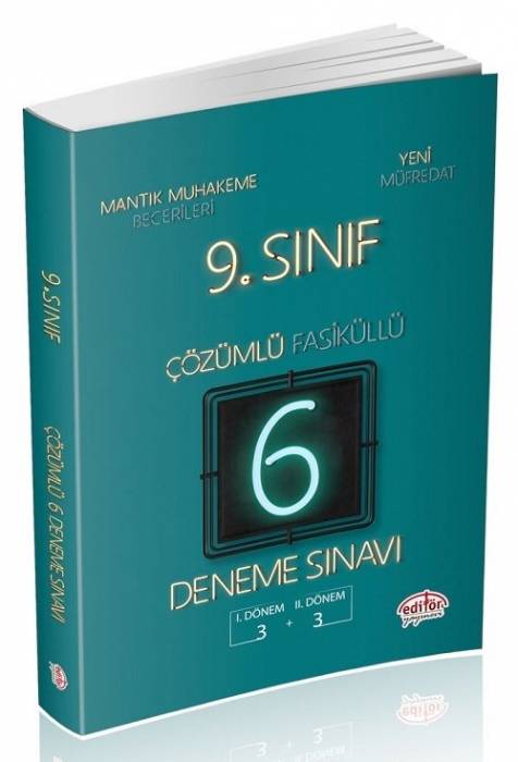 Editör 9. Sınıf Çözümlü 6 Fasikül Deneme Sınavı Editör Yayınevi