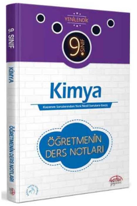 9. Sınıf Kimya Öğretmenin Ders Notları Editör Yayınevi