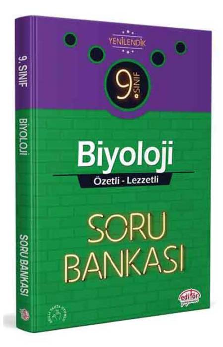 Editör 9. Sınıf Biyoloji Özetli Lezzetli Soru Bankası Editör Yayınları