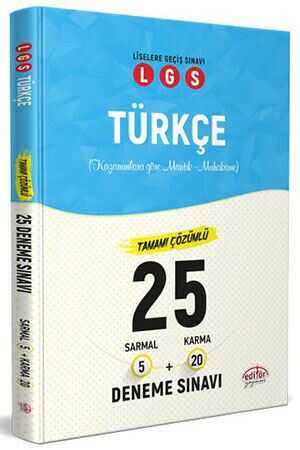 Editör LGS Türkçe 25 Deneme Sınavı Editör Yayınevi