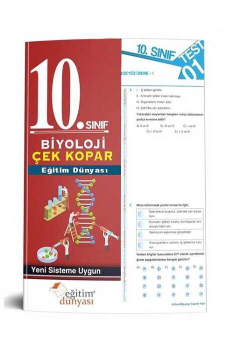 Eğitim Dünyası 2020 10. Sınıf Biyoloji Çek Kopar Yaprak Test Eğitim Dünyası Yayınları