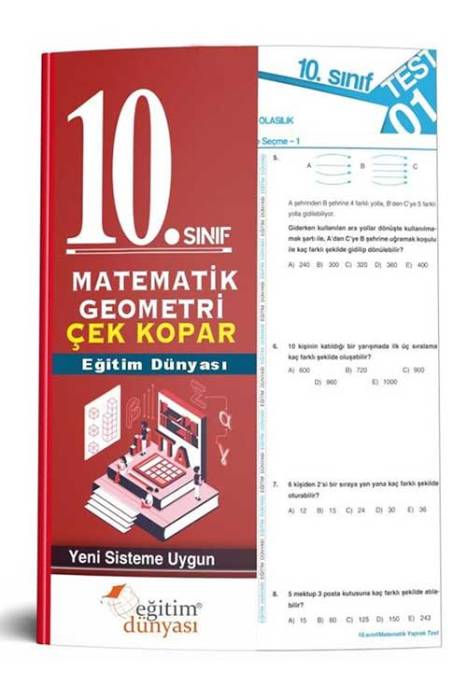 Eğitim Dünyası 2020 10. Sınıf Matematik Geometri Çek Kopar Yaprak Test Eğitim Dünyası Yayınları