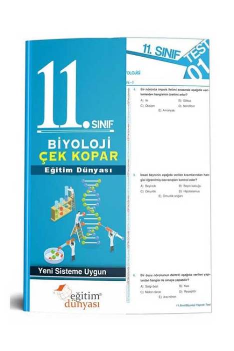 Eğitim Dünyası 2020 11. Sınıf Biyoloji Çek Kopar Yaprak Test Eğitim Dünyası Yayınları