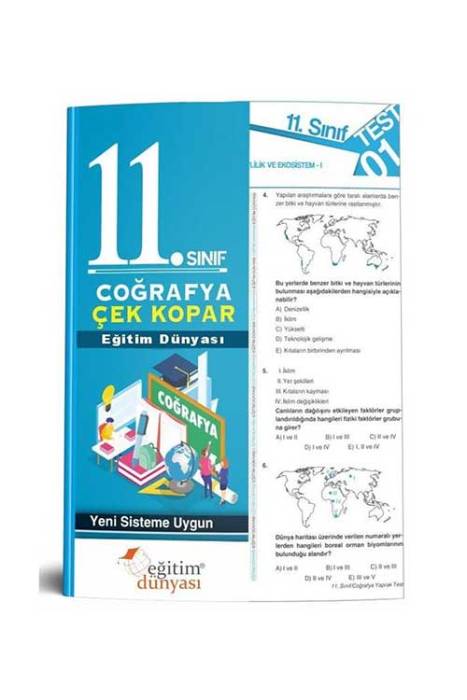 Eğitim Dünyası 2020 11. Sınıf Coğrafya Çek Kopar Yaprak Test Eğitim Dünyası Yayınları