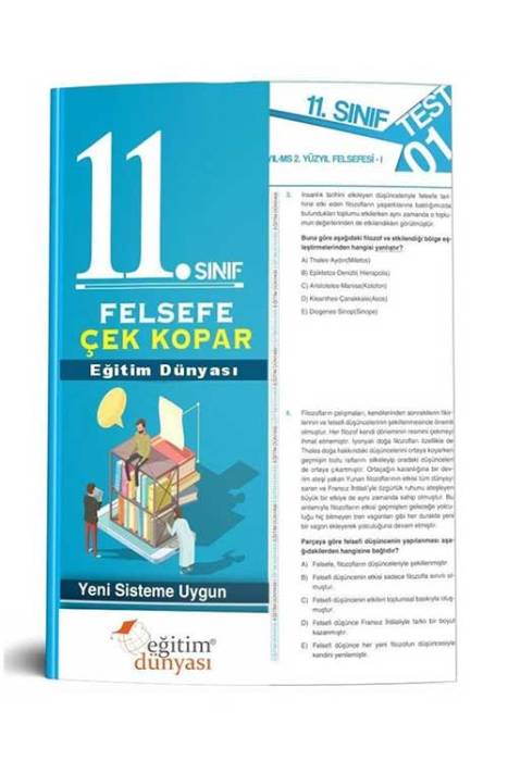 Eğitim Dünyası 2020 11. Sınıf Felsefe Çek Kopar Yaprak Test Eğitim Dünyası Yayınları