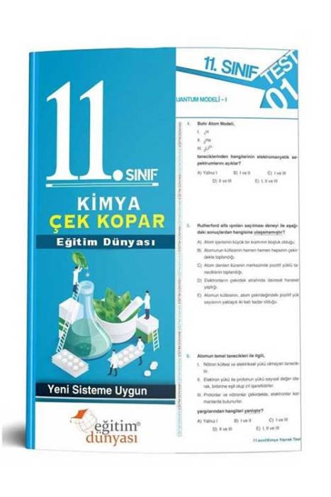 Eğitim Dünyası 2020 11. Sınıf Kimya Çek Kopar Yaprak Test Eğitim Dünyası Yayınları