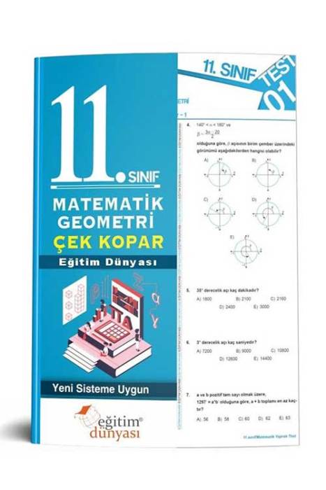 Eğitim Dünyası 2020 11. Sınıf Matematik Geometri Çek Kopar Yaprak Test Eğitim Dünyası Yayınları