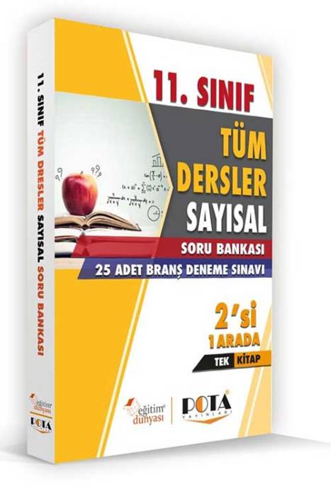 Eğitim Dünyası 2020 11. Sınıf Tüm Dersler Sayısal Soru Bankası + 5 Deneme 2 Si 1 Arada Tek Kitap Eğitim Dünyası Yayınları