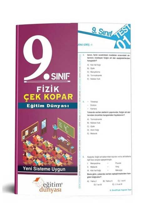 Eğitim Dünyası 2020 9. Sınıf Fizik Çek Kopar Yaprak Test Eğitim Dünyası Yayınları