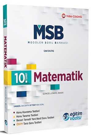 Eğitim Vadisi 10. Sınıf Matematik Modüler Soru Bankası Eğitim Vadisi Yayınları