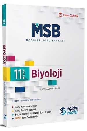 Eğitim Vadisi 11. Sınıf Biyoloji Modüler Soru Bankası Eğitim Vadisi Yayınları