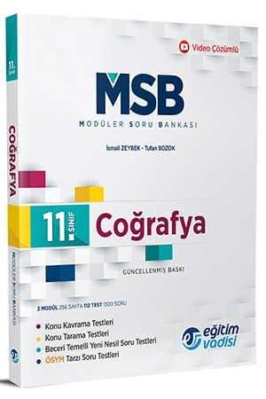 Eğitim Vadisi 11. Sınıf Coğrafya Modüler Soru Bankası Eğitim Vadisi Yayınları
