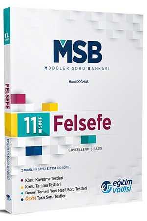 Eğitim Vadisi 11. Sınıf Felsefe Modüler Soru Bankası Eğitim Vadisi Yayınları