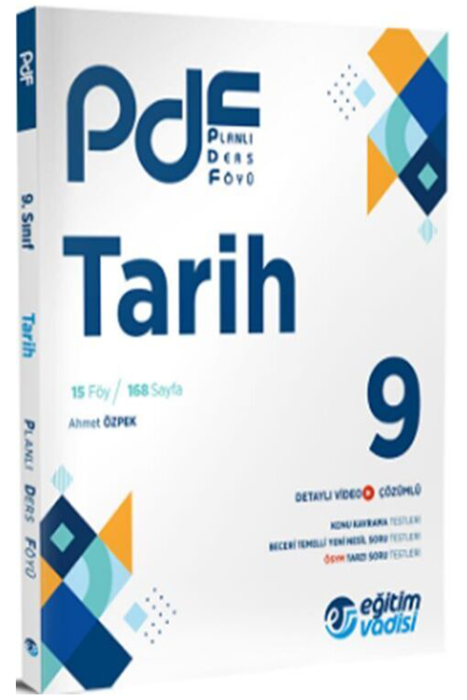 9. Sınıf Tarih PDF Planlı Ders Föyü Eğitim Vadisi Yayınları