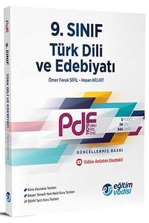 Eğitim Vadisi 9. Sınıf Türk Dili ve Edebiyatı PDF Planlı Ders Föyü Eğitim Vadisi Yayınları