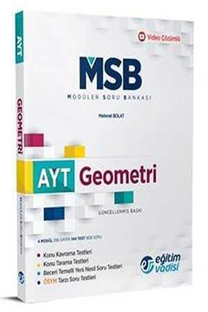 Eğitim Vadisi AYT Geometri Güncel MSB Modüler Soru Bankası Eğitim Vadisi Yayınları