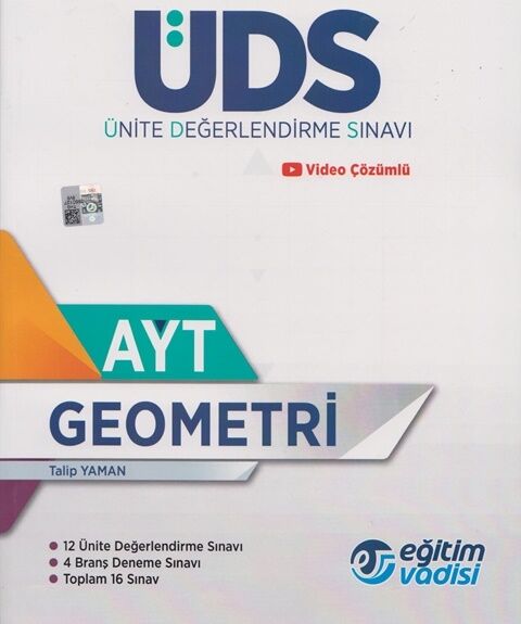 Eğitim Vadisi AYT Geometri Ünite Değerlendirme Sınavı Eğitim Vadisi Yayınları