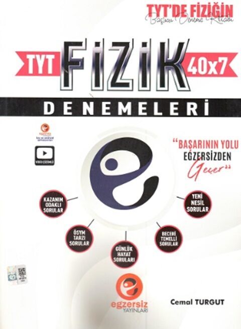 Egzersiz Yayınları TYT Fizik 40 x 7 Denemeleri