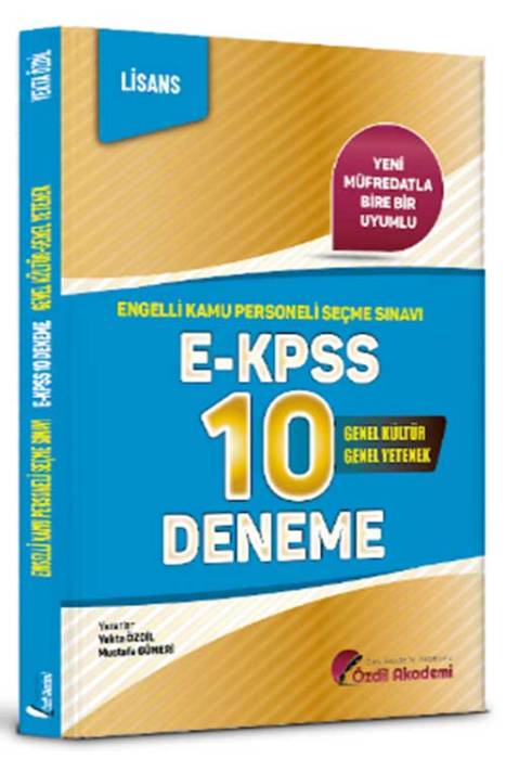 EKPSS 10 Deneme Özdil Akademi Yayınları