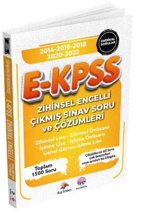 EKPSS Zihinsel Engelli Son 5 Sınav Çıkmış Sorular Çözümlü Dizgi Kitap Yayınları