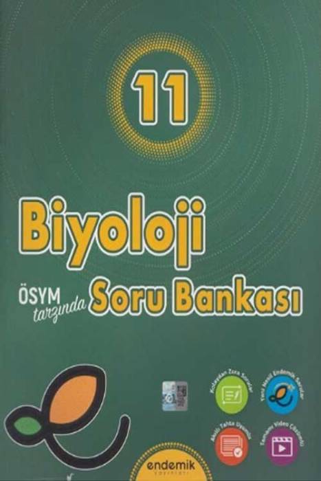 Endemik 11. Sınıf Biyoloji Soru Bankası Endemik Yayıncılık