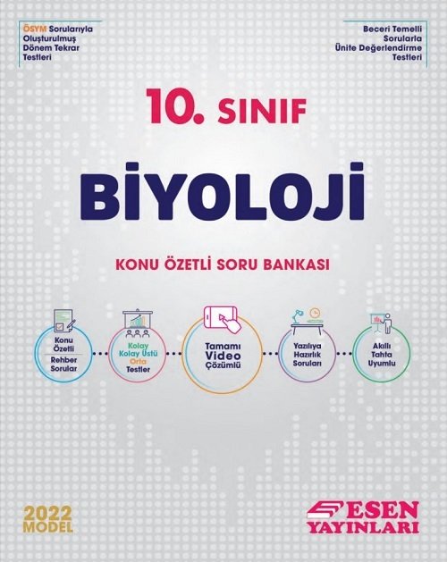 Esen 2022 10. Sınıf Biyoloji Konu Özetli Soru Bankası Esen Yayınları