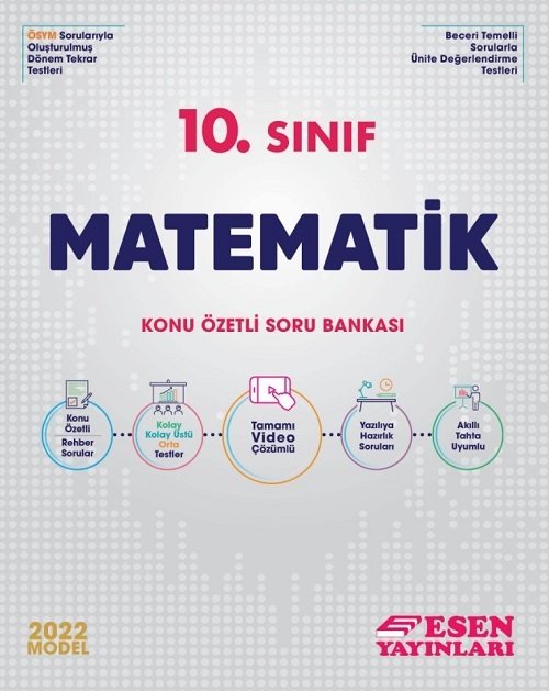 Esen 2022 10. Sınıf Matematik Konu Özetli Soru Bankası Esen Yayınları