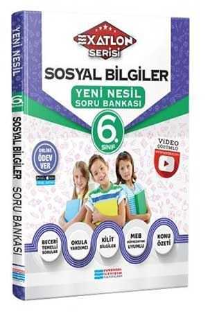 Evrensel İletişim 6.Sınıf Sosyal Bilgiler Video Çözümlü Soru Bankası Exatlon Serisi Evrensel İletişim Yayınları