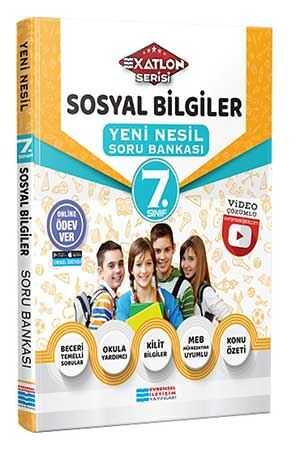 Evrensel İletişim 7. Sınıf Sosyal Bilgiler Video Çözümlü Soru Bankası Exatlon Serisi Evrensel İletişim Yayınları