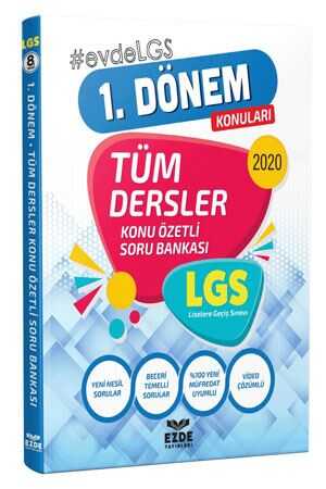 Evrensel İletişim LGS 1. Dönem Video Çözümlü Tüm Dersler Soru Bankası Evrensel İletişim Yayınları