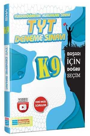 Evrensel İletişim TYT K9 Video Çözümlü Deneme Sınavı Evrensel İletişim Yayınları